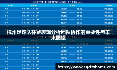 杭州足球队杯赛表现分析团队协作的重要性与未来展望